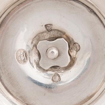 GRANN & LAGLYE, A pair of silver sauce bowls, assay master Christian F. Heise, Copenhagen 1928.