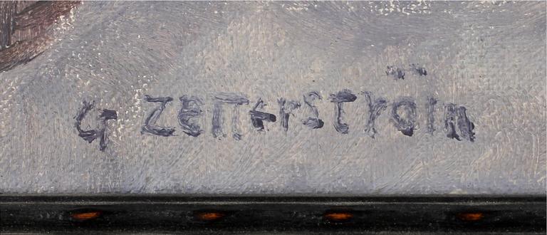 GUNNAR ZETTERSTRÖM, olja på duk, signerad.