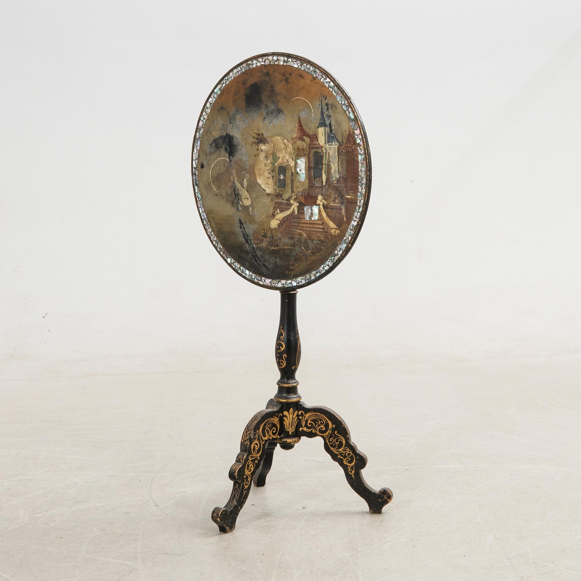 Folding table, second half of the 19th century.