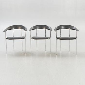 Giancarlo Vegni & Gianfranco Gualtierotti, armchairs 6 pcs for Fasem 20th century later.