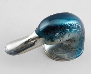 FLASKÖPPNARE, mässing, "Ducky", Paris, 1900-talets andra hälft.