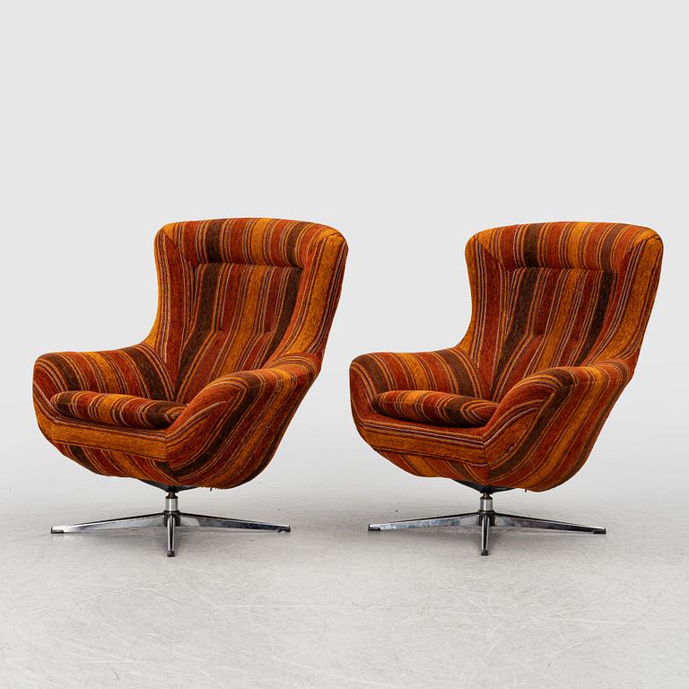 Fåtöljer, ett par, 1960/70-tal.