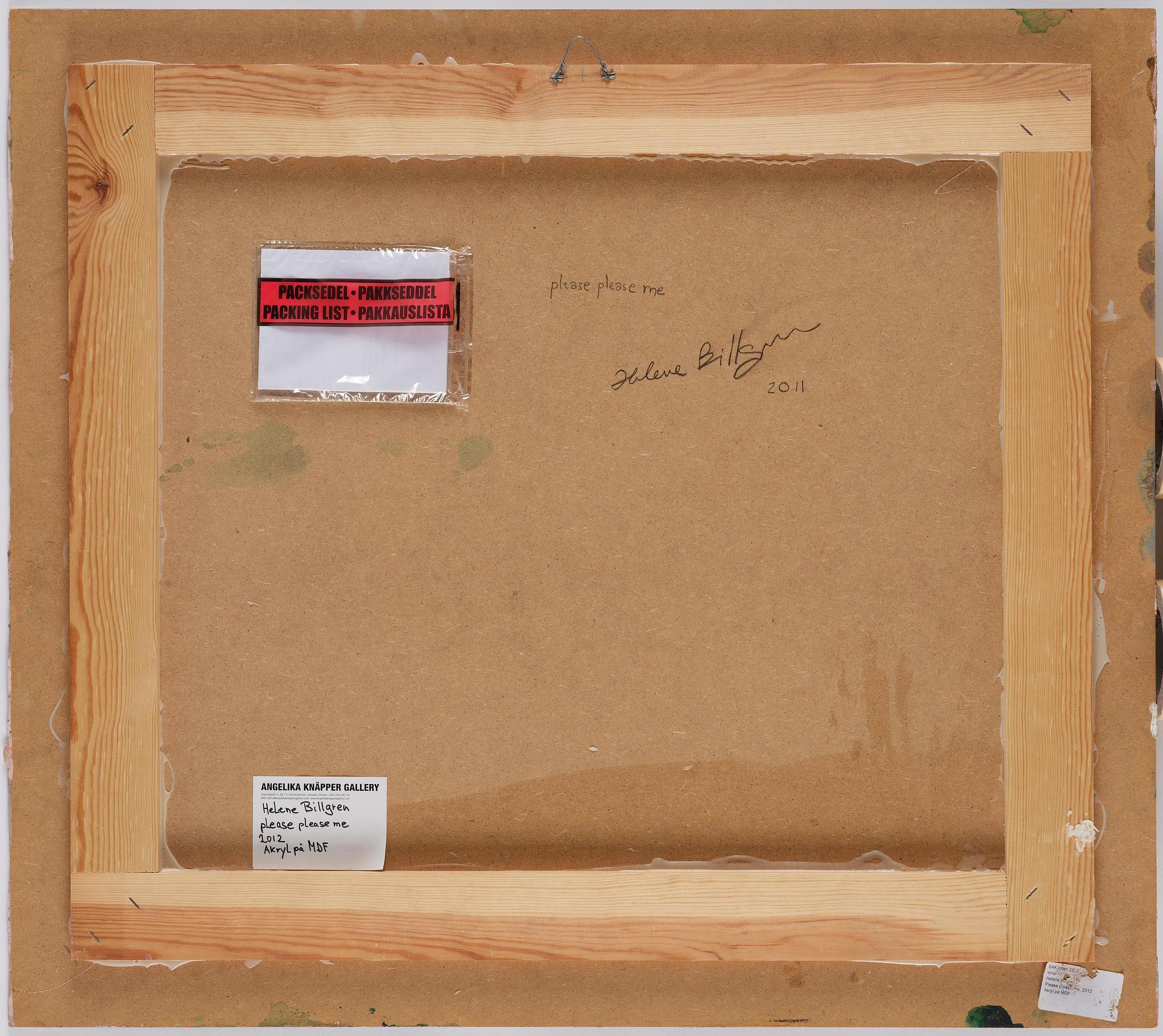 Helene Billgren, "Please please me".