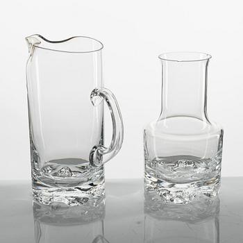 Tapio Wirkkala, glasservis, 56 delar, "Gaissa", Iittala, Finland.
