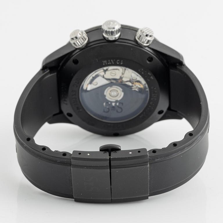 Sjöö Sandström, UTC Extreme Black II, kronograf, armbandsur, 44,5 mm.