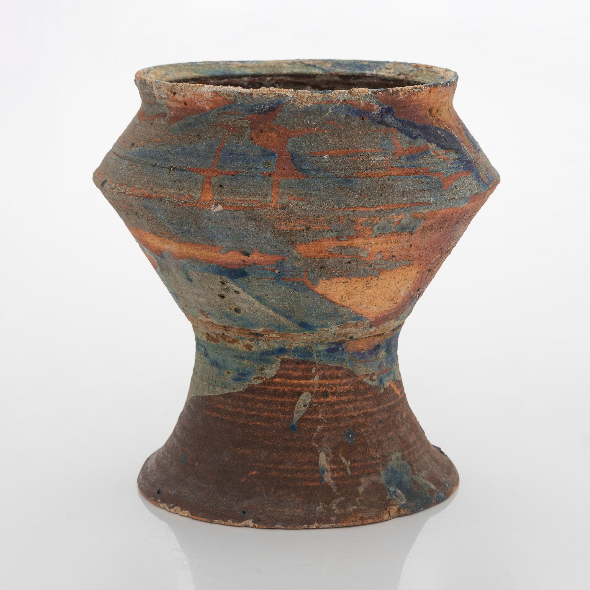 Kyllikki Salmenhaara, kruka, stengods, signerad KS Arabia.