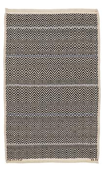 213. Barbro Nilsson, A CARPET, "Rosengång med blå rand", flat weave, ca 164,5 x 99,5 cm, signed AB MMF BN.