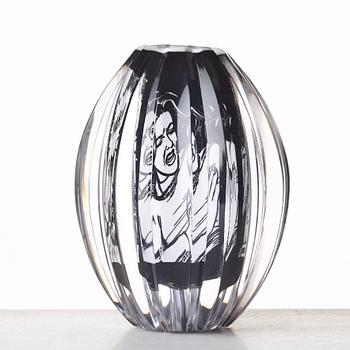 Per B. Sundberg, vas, litograal-teknik, Orrefors 2003.