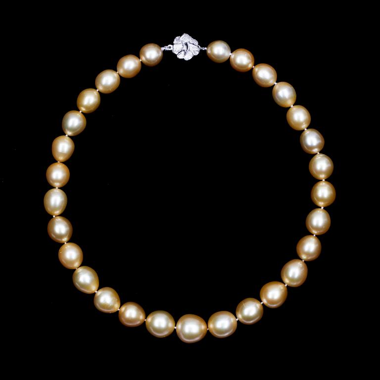 COLLIER, Shouth Sea-pärlor. 1900/2000-tal.