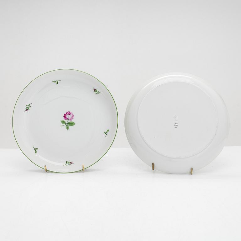 A 30-piece set of 'Wiener Rose' porcelain tableware, Augarten, Vienna, Austria.