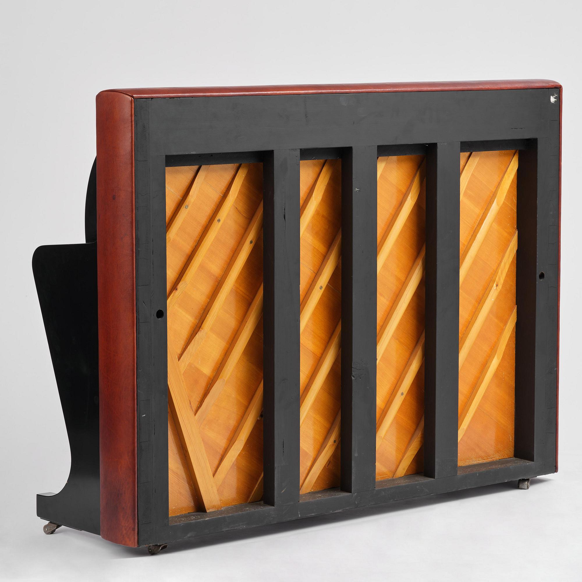 Poul Henningsen, a "PH Upright Piano", executed by Andreas Christensen, Denmark, 1940s.