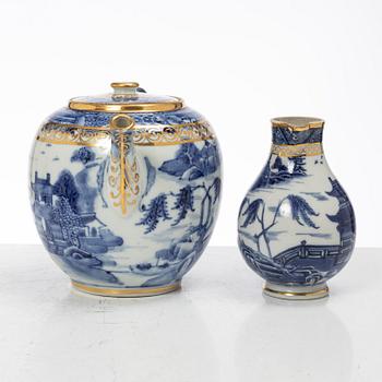 Teservis, 15 delar, kompaniporslin, Kina, Qingdynastin, Qianlong (1736-95).