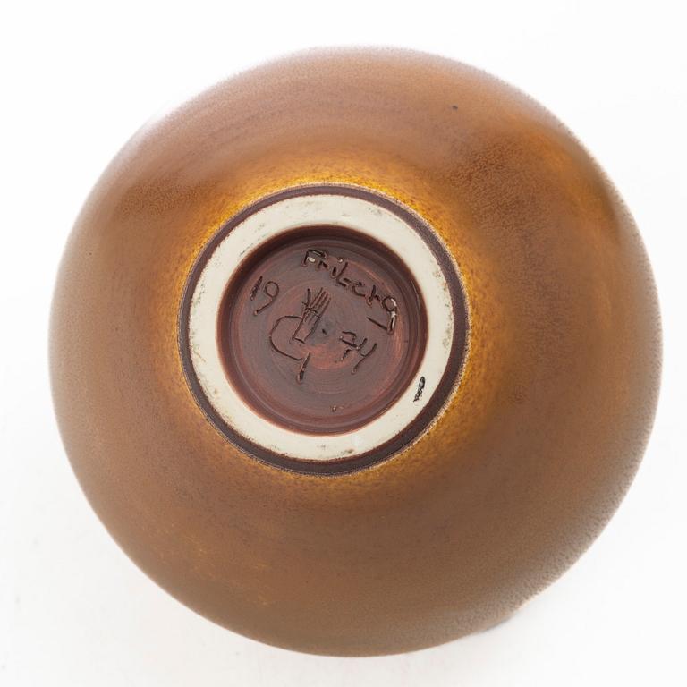 Berndt Friberg, a stoneware vase, Gustavsbergs Studio, Sweden, 1974.