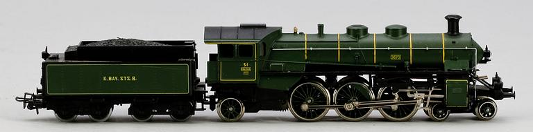 ÅNGLOK, 2 st Märklin H0, SK 800 samt 3673, 1900/2000-tal.