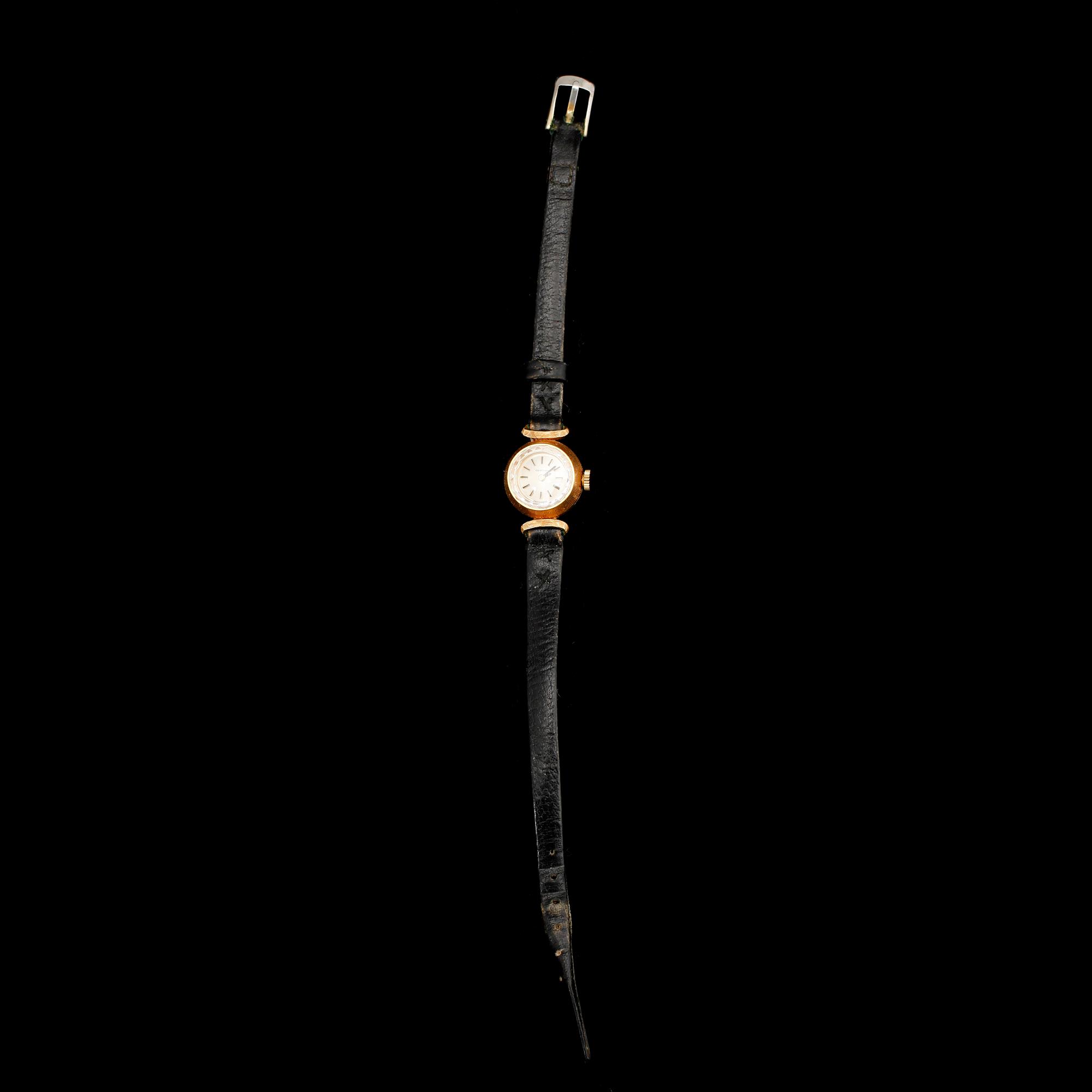 DAMARMBANDSUR, 18 k guld, Tissot.