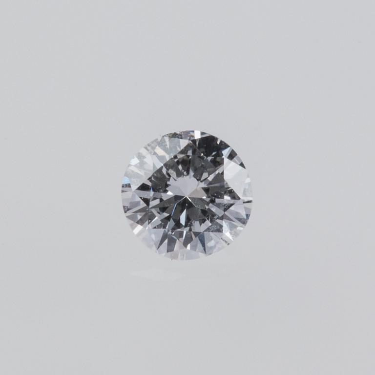 DIAMANTER, 10 st, oinfattade, briljantslipade, 1.00 ct enligt certifikat.