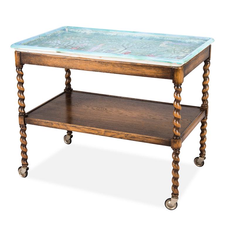 Birger Kaipiainen, A tray table signed Kaipiainen 1942, Arabia.