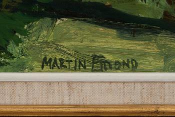 MARTIN EMOND, oljemålning på pannå, signerad.