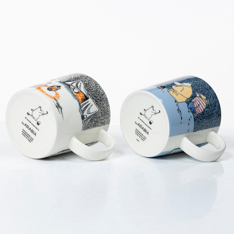 Arabia, 29 Moomin mugs, Finland.