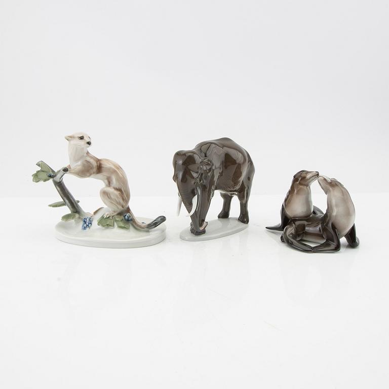 Figurines 5 pcs Rosenthal Germany mid-20th century porcelain.