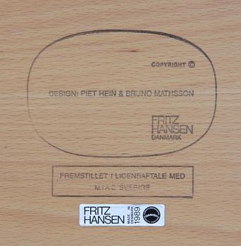BORD, "superellips", Bruno Mathsson och Piet Hein, Fritz Hansen 1989.