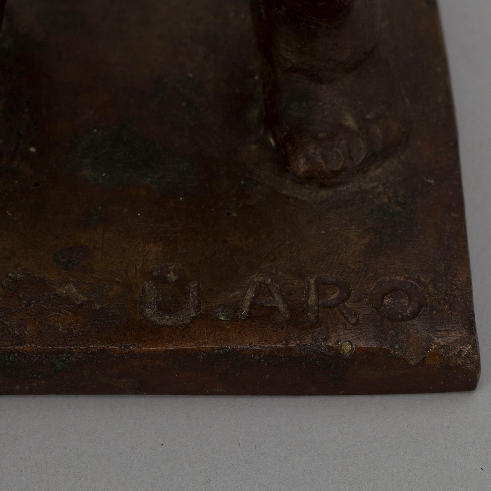 UNTO ARO, skulptur, brons, signerad i godset.