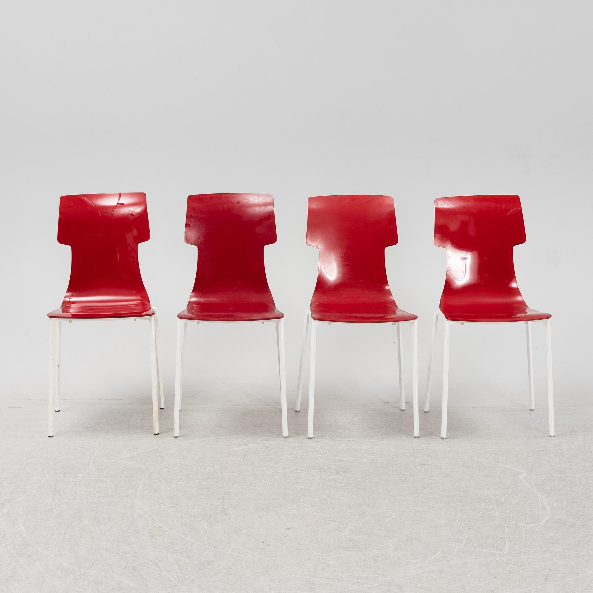 Stolar 4 st, "My chair", Guzzini, 2000-tal.