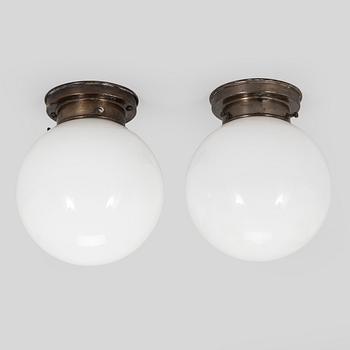 Paavo Tynell, A set of two 1930s '2009' ceiling lights for Taito.