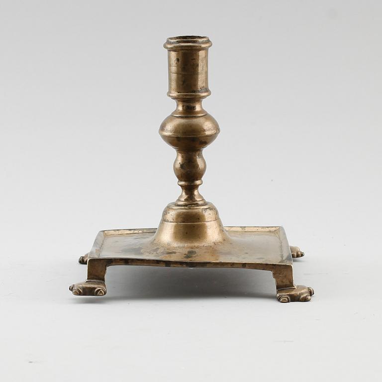 LJUSSTAKE, mässing, 1600-tal.