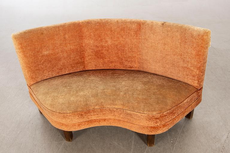 Soffa, Tillverkad av O.Gullstrands Karlstad, 30-40-tal.