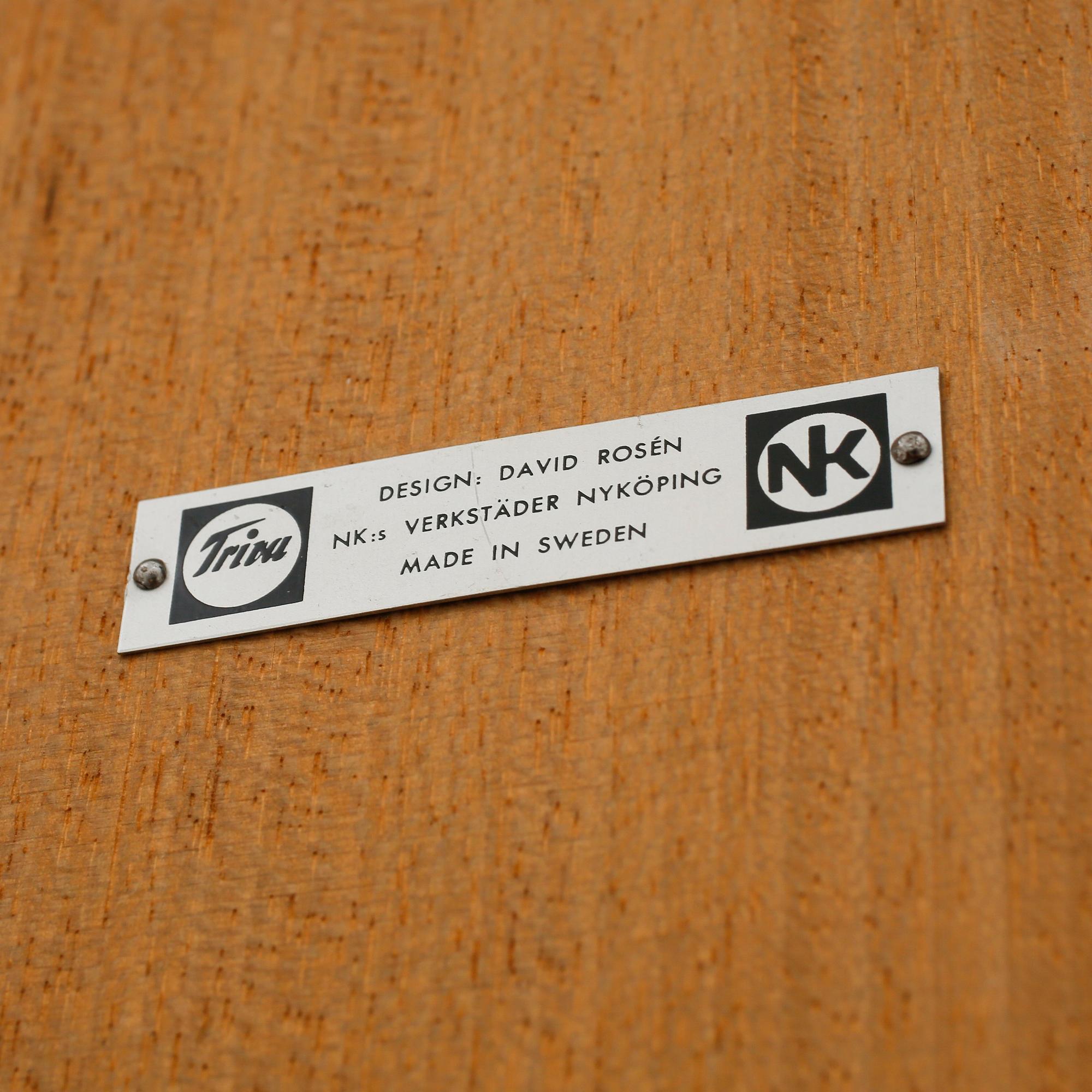 A "579-111" sofa table by Stig Lindberg andDavid Rosén, Triva-Dura-series for A/B Nordiska Kompaniet Verk., approx 1959.