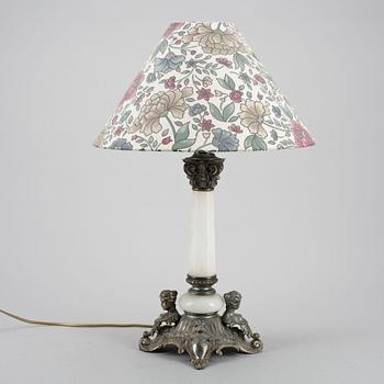 BORDSLAMPA, kolonnformad, tidigt 1900-tal.