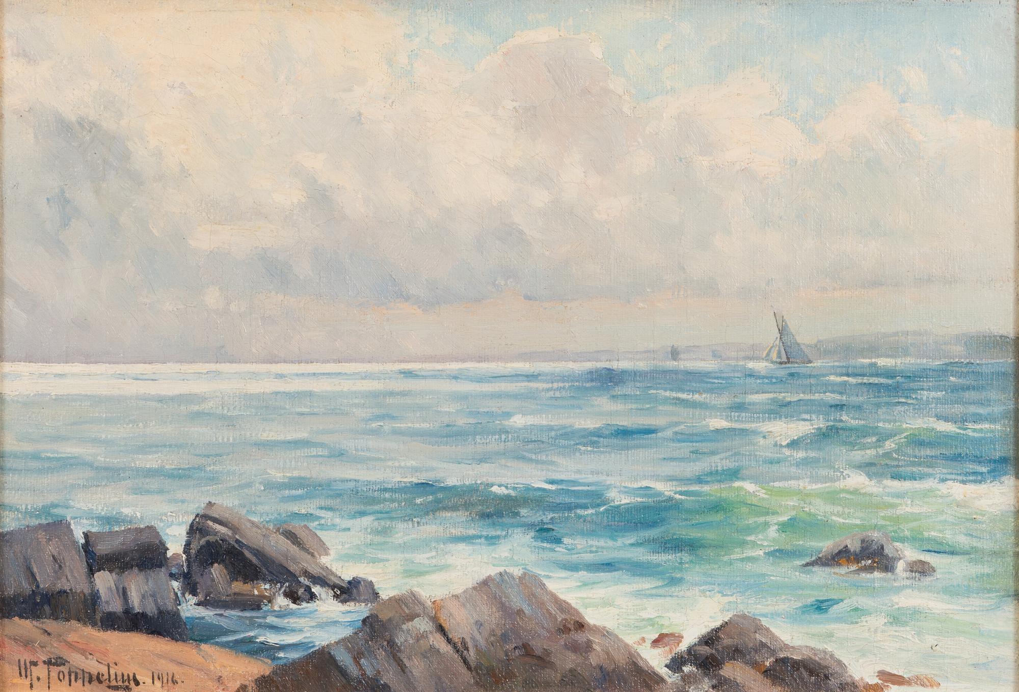 Woldemar Toppelius, oil on canvas, signed and dated 1916.