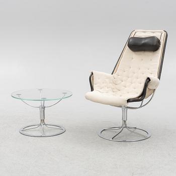 Bruno Mathsson, armchair "Jetson" and table, DUX,  and Bruno Mathsson International, Värnamo.
