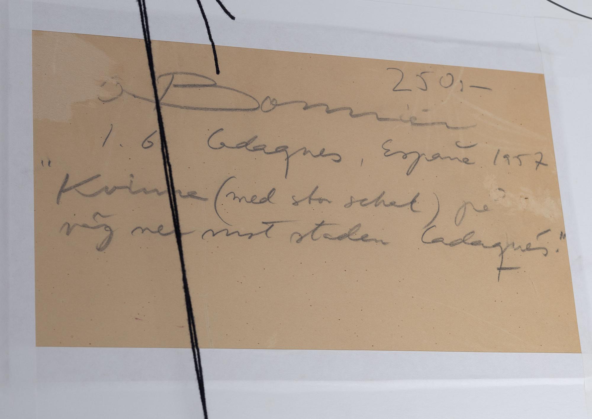 Olle Bonniér, "Woman on the Way to the City" (Cadaques).