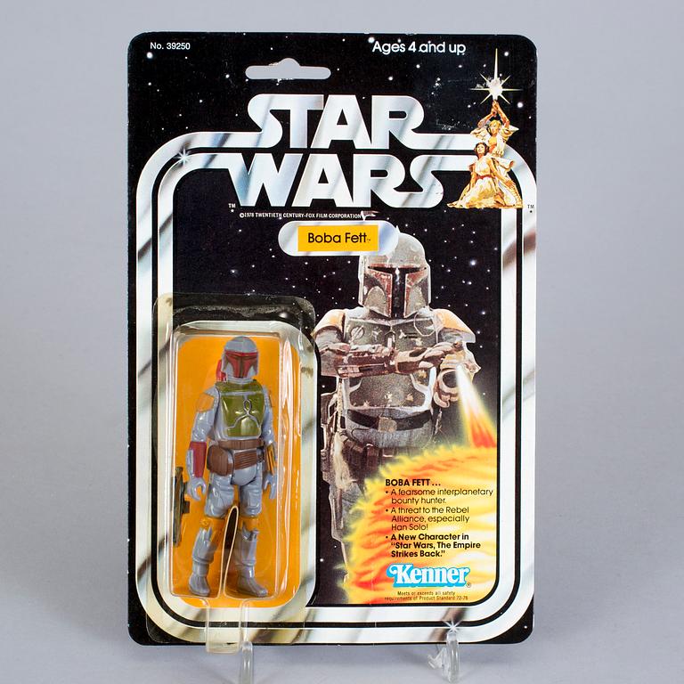 STAR WARS, Boba Fett 21 back-B, Kenner 1979.