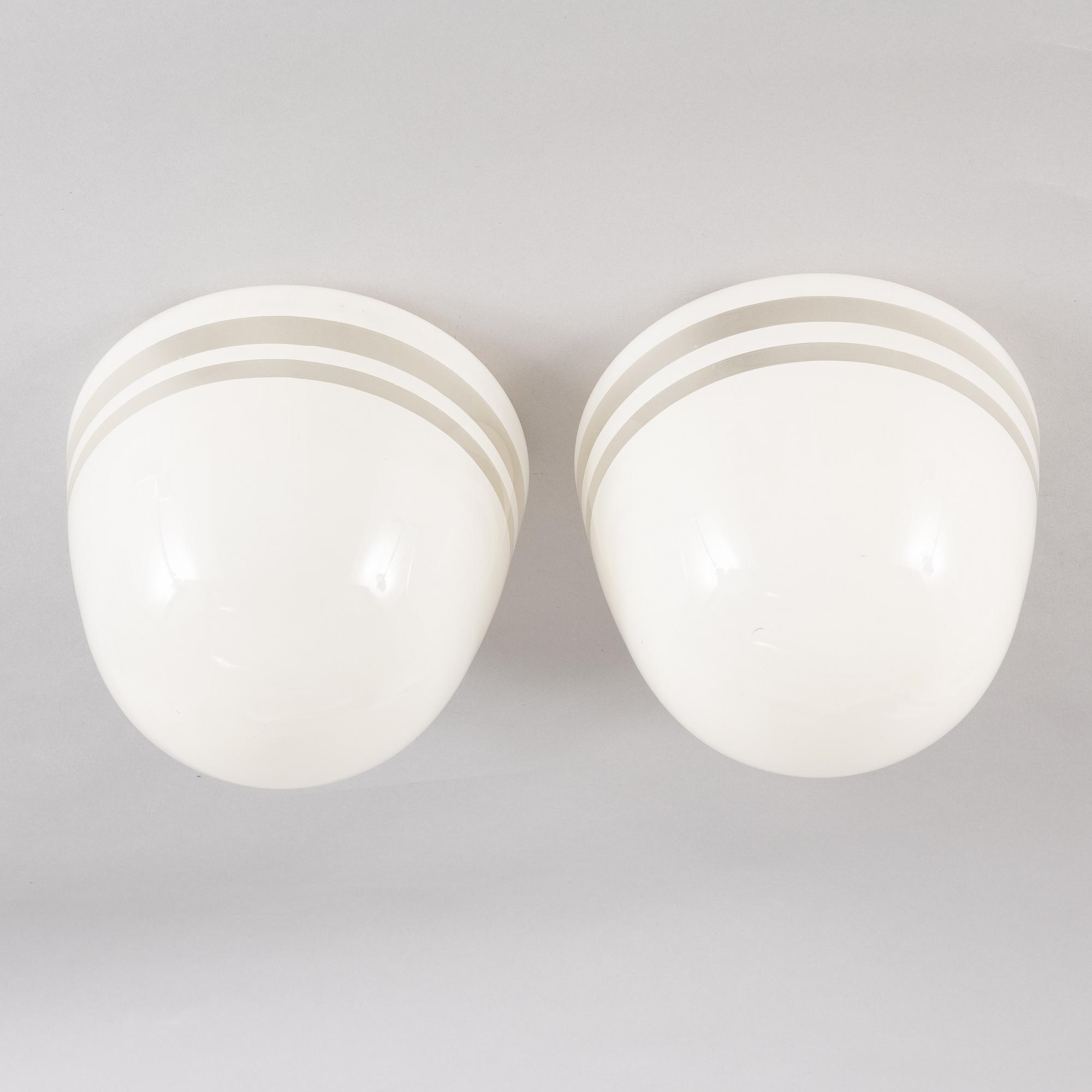 Harald Notini,  a pair of ceiling lamps, version of model "10148", Arvid Böhlmark's Lamp Factory, 1930s.