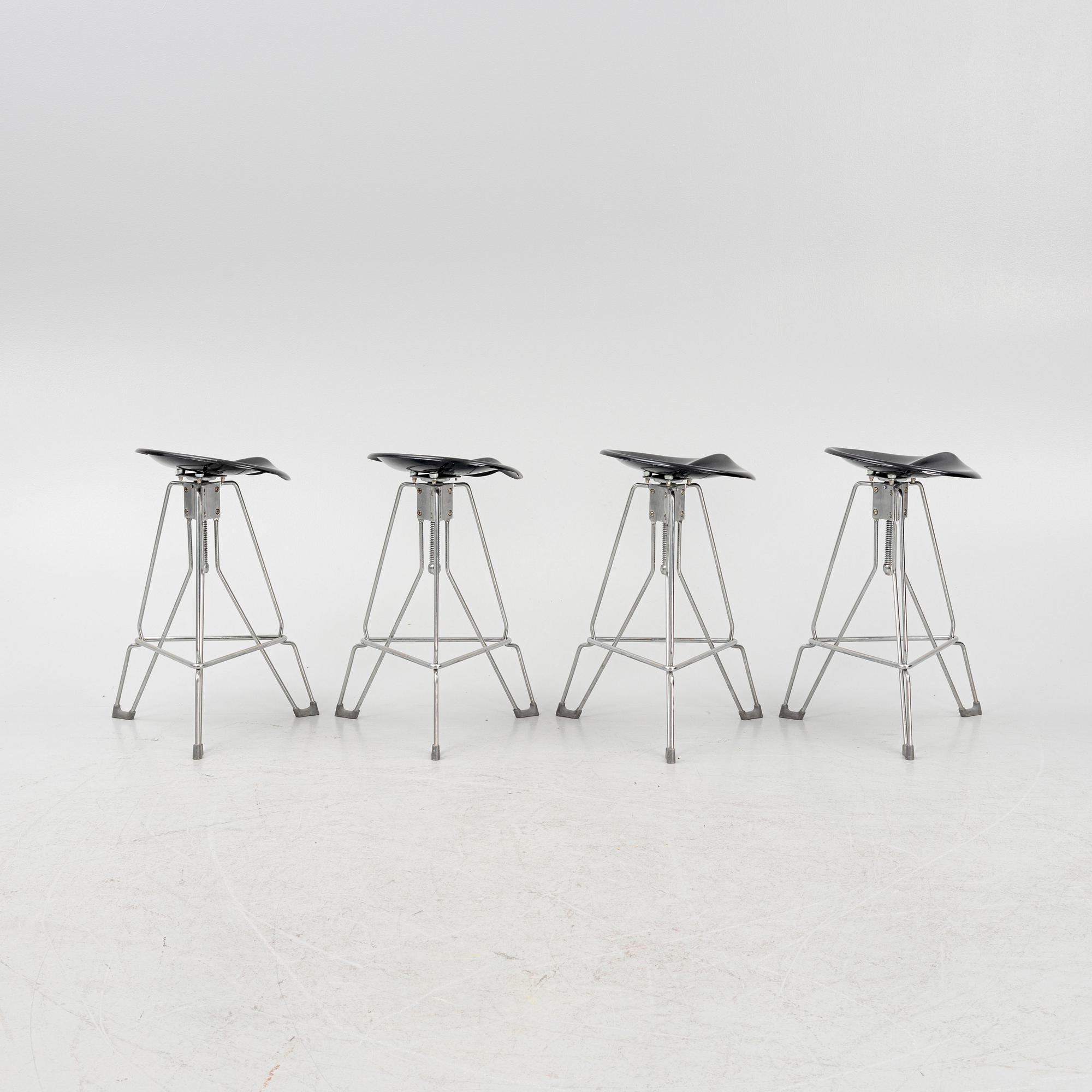 Yasu Sasamoto, a set of four 'Dulton stools' from Dulton Co, later part of the 20th Century.