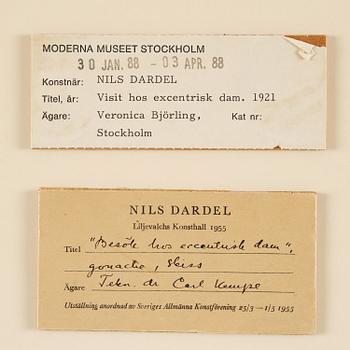 Nils von Dardel, "Visit to an eccentric lady".