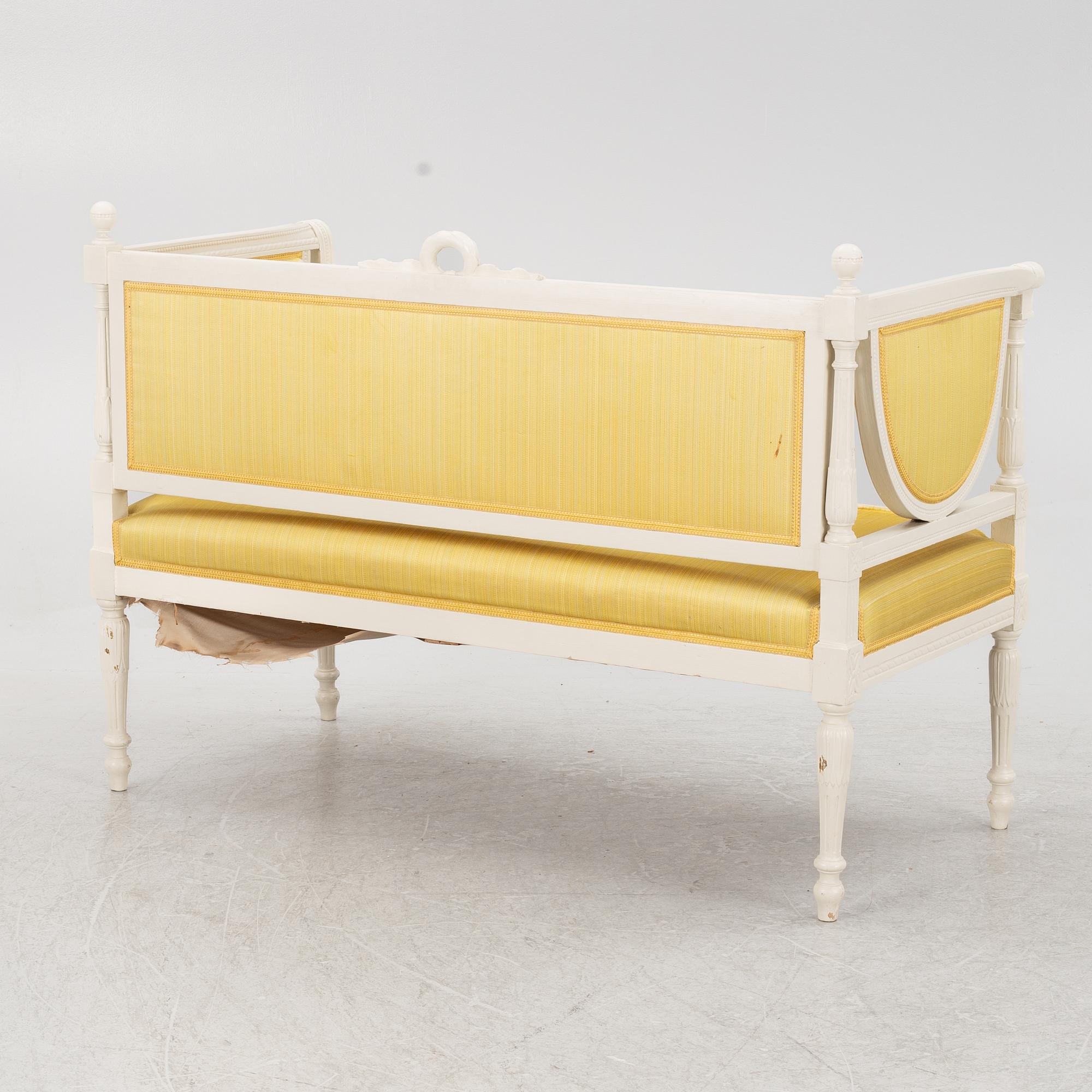 A Gustavian style sofa, 20th Century.