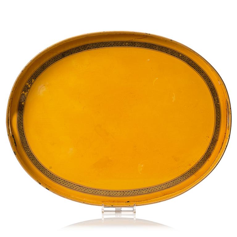 A tole tray mid 19th century.