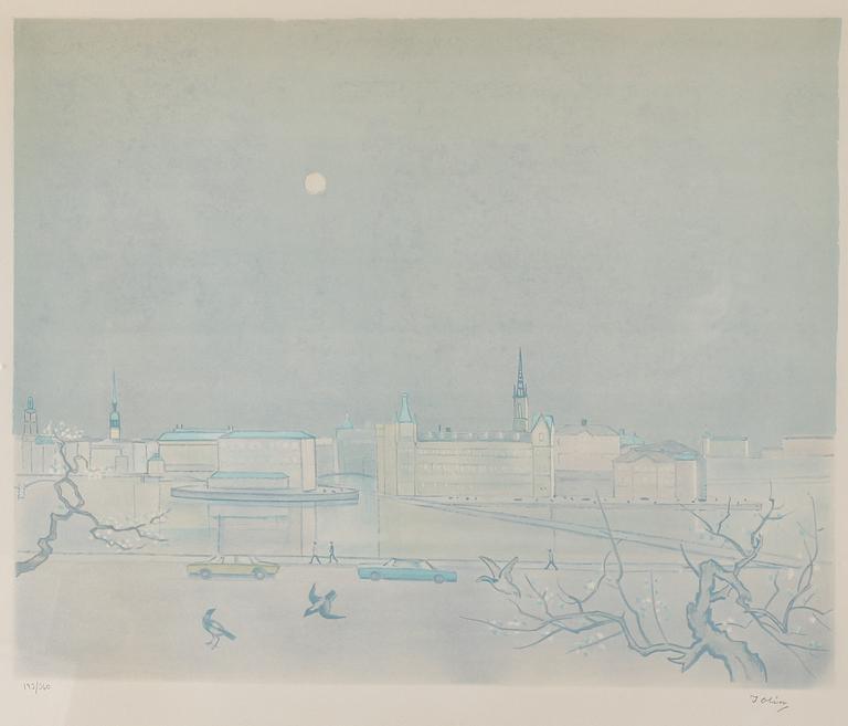 EINAR JOLIN, färglitografi, signerad och numrerad 193/360.