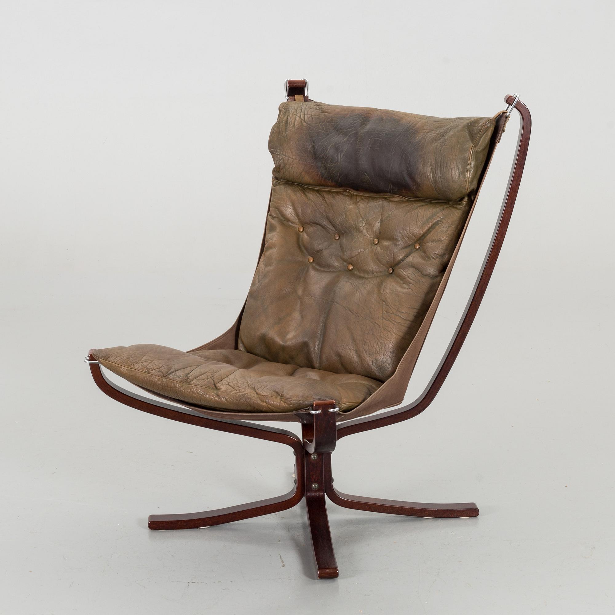 SIGURD RESSELL, armchair, "Falcon", Vatne Lenestolfabrikk, 1970s,