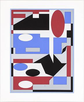 Victor Vasarely · VICTOR VASARELY, färgseriegrafi, signerad och numrerad 69/250. 1985.