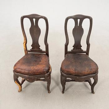 Chairs 1 pair, Rococo mid-18th century.