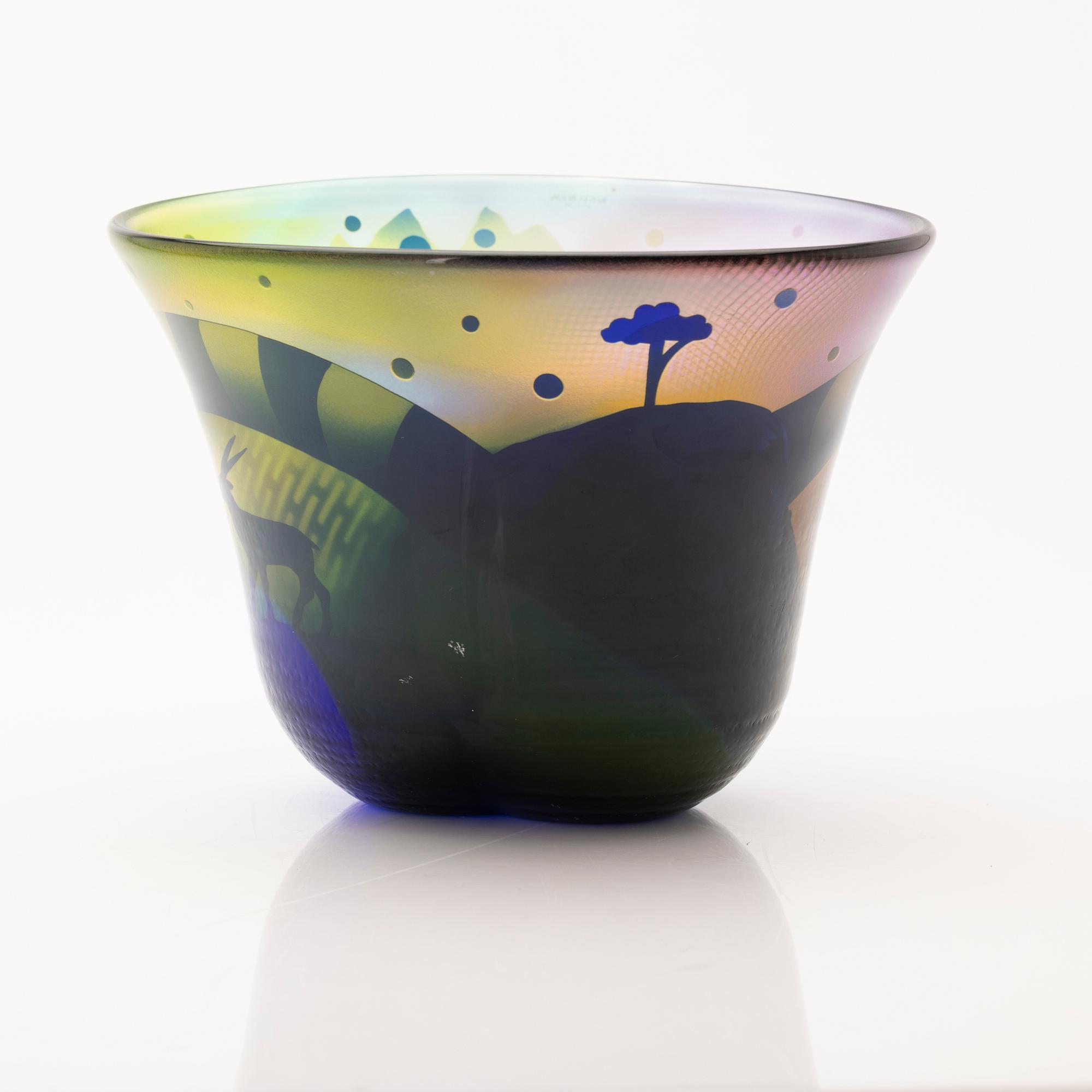 Bertil Vallien, Vase, Kosta Boda.