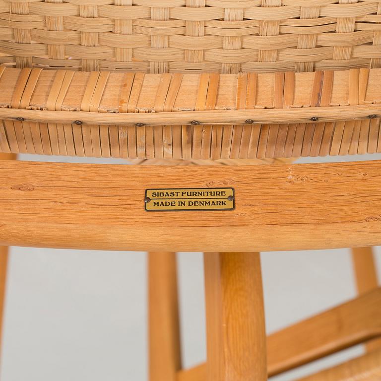 STOLAR, 6 st, Sibast Furniture, Danmark, 1900-talets mitt.