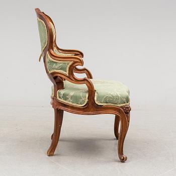 KARMSTOL, Nyrokoko, 1800-talets slut.