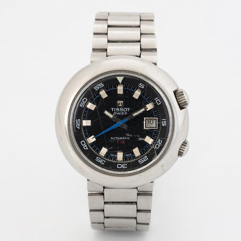 Tissot, T 12, wristwatch, 44 mm.