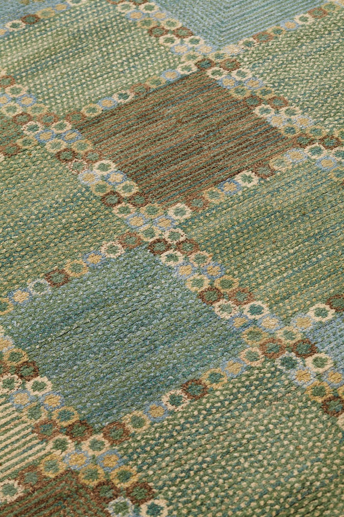 Barbro Nilsson, A carpet, "Gröningen", knotted pile, ca 241-241,5 x 170,5-173,5 cm, signed AB MMF BN.